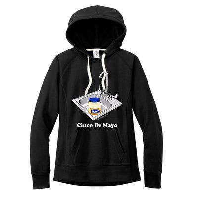 Funny Cinco De Mayo Sinko Mexican Sink Mayonnaise Women's Fleece Hoodie