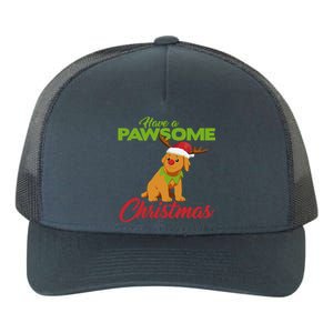 Funny Christmas Dog Pug Have A Pawsome Xmas Cute Gift Yupoong Adult 5-Panel Trucker Hat