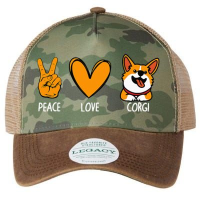 Funny Corgi Design For Puppy Corgi Dog Lover Legacy Tie Dye Trucker Hat