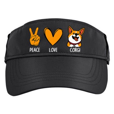 Funny Corgi Design For Puppy Corgi Dog Lover Adult Drive Performance Visor