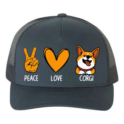 Funny Corgi Design For Puppy Corgi Dog Lover Yupoong Adult 5-Panel Trucker Hat