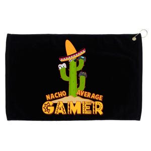 Funny Cinco De Mayo Nacho Average Gamer Cactus Gamer Grommeted Golf Towel