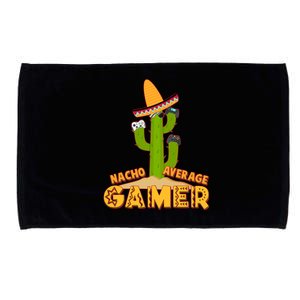 Funny Cinco De Mayo Nacho Average Gamer Cactus Gamer Microfiber Hand Towel