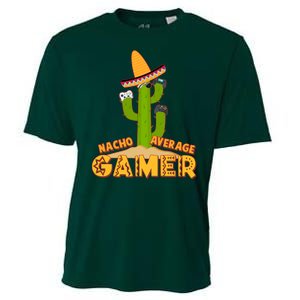 Funny Cinco De Mayo Nacho Average Gamer Cactus Gamer Cooling Performance Crew T-Shirt