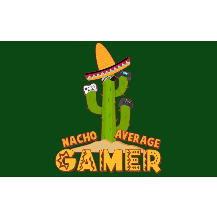 Funny Cinco De Mayo Nacho Average Gamer Cactus Gamer Bumper Sticker