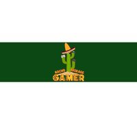 Funny Cinco De Mayo Nacho Average Gamer Cactus Gamer Bumper Sticker