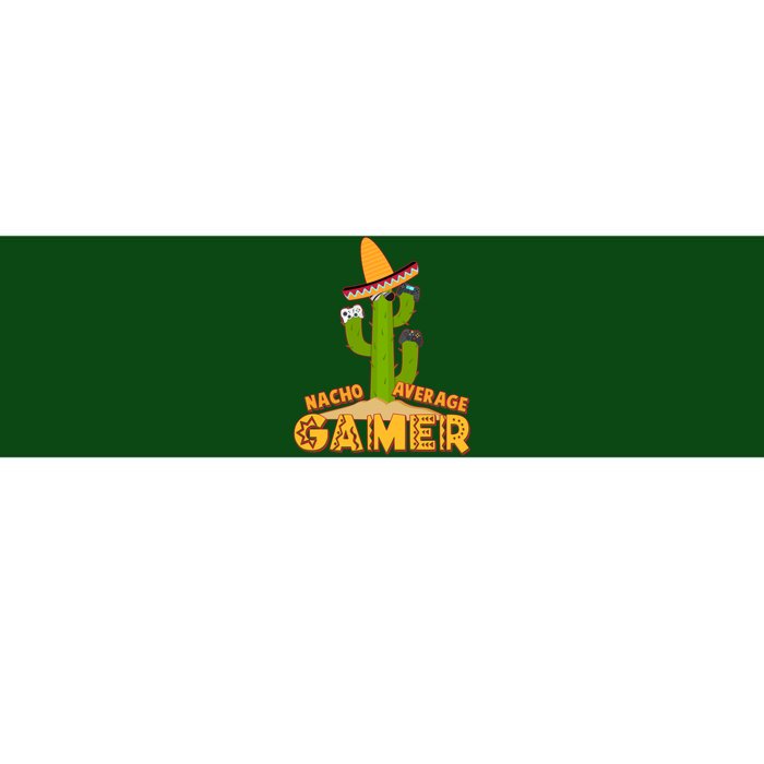 Funny Cinco De Mayo Nacho Average Gamer Cactus Gamer Bumper Sticker