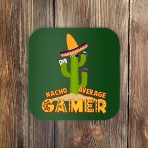 Funny Cinco De Mayo Nacho Average Gamer Cactus Gamer Coaster