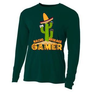 Funny Cinco De Mayo Nacho Average Gamer Cactus Gamer Cooling Performance Long Sleeve Crew