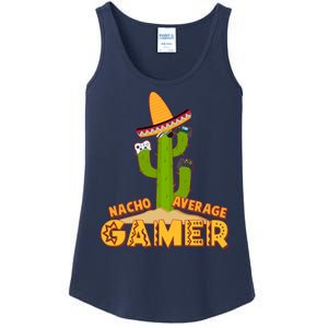 Funny Cinco De Mayo Nacho Average Gamer Cactus Gamer Ladies Essential Tank