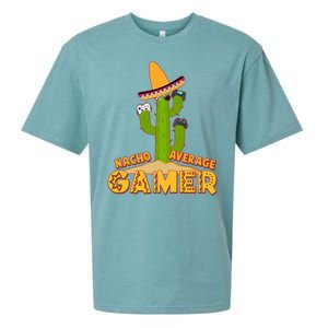 Funny Cinco De Mayo Nacho Average Gamer Cactus Gamer Sueded Cloud Jersey T-Shirt