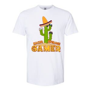 Funny Cinco De Mayo Nacho Average Gamer Cactus Gamer Softstyle CVC T-Shirt