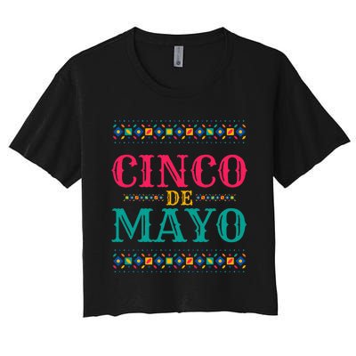 Funny Cinco De Mayo For Mexican Party Women's Crop Top Tee