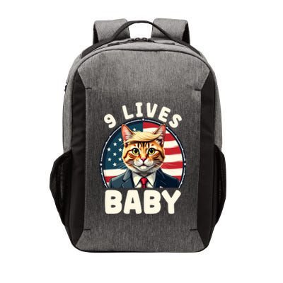 Funny Cat Donald Trump 9 Lives Baby Vector Backpack