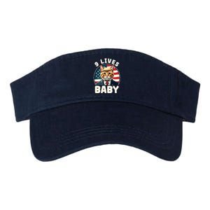 Funny Cat Donald Trump 9 Lives Baby Valucap Bio-Washed Visor