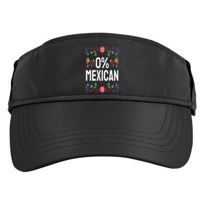 Funny Cinco De Mayo Fiesta 0 Percent 0 Mexican Adult Drive Performance Visor