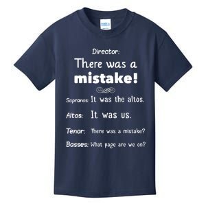 Funny Choir Director Soprano Alto Tenor Bass Kids T-Shirt