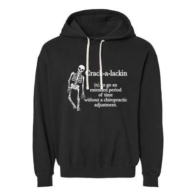 Funny Chiropractor Definition Chiropractic Garment-Dyed Fleece Hoodie
