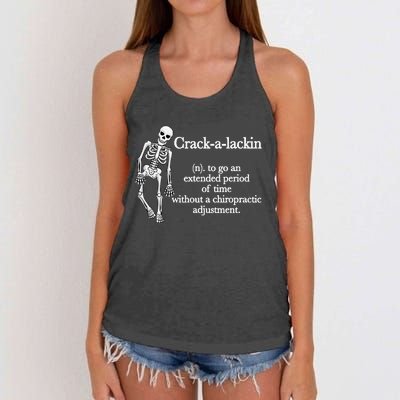 Funny Chiropractor Definition Chiropractic Women's Knotted Racerback Tank