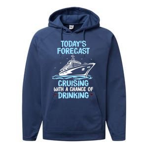 Funny Cruise Design For Cruising Boat Trip Lovers Performance Fleece Hoodie