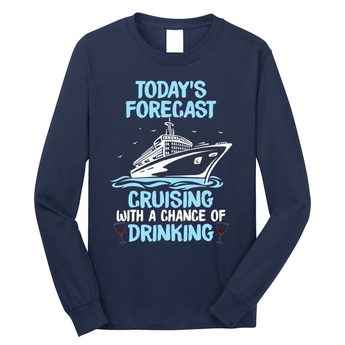 Funny Cruise Design For Cruising Boat Trip Lovers Long Sleeve Shirt