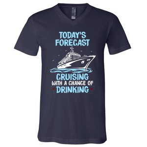 Funny Cruise Design For Cruising Boat Trip Lovers V-Neck T-Shirt