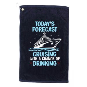 Funny Cruise Design For Cruising Boat Trip Lovers Platinum Collection Golf Towel