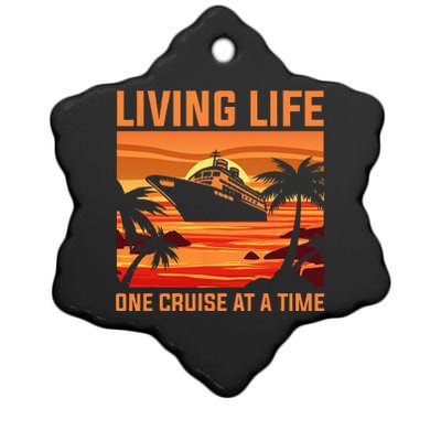 Funny Cruising Designs Men Women Cruise Ship Cruising Lovers Ceramic Star Ornament