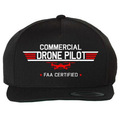 FAA Certified Drone Pilot Commercial Quadcopter RC Gift Wool Snapback Cap