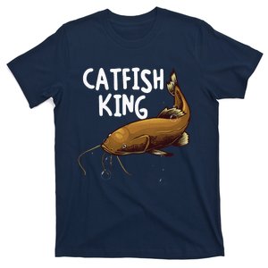 Funny Catfishing Design Dad Catfish King Fishing Hunters T-Shirt