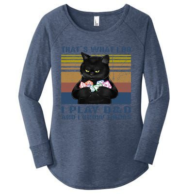 Funny Cat Dungeon Meowster Women's Perfect Tri Tunic Long Sleeve Shirt