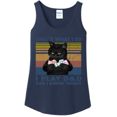 Funny Cat Dungeon Meowster Ladies Essential Tank