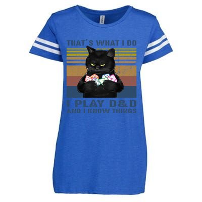 Funny Cat Dungeon Meowster Enza Ladies Jersey Football T-Shirt