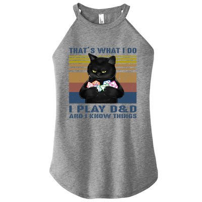 Funny Cat Dungeon Meowster Women's Perfect Tri Rocker Tank