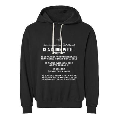 Funny Choir Director Design The Perfect Christmas! Garment-Dyed Fleece Hoodie