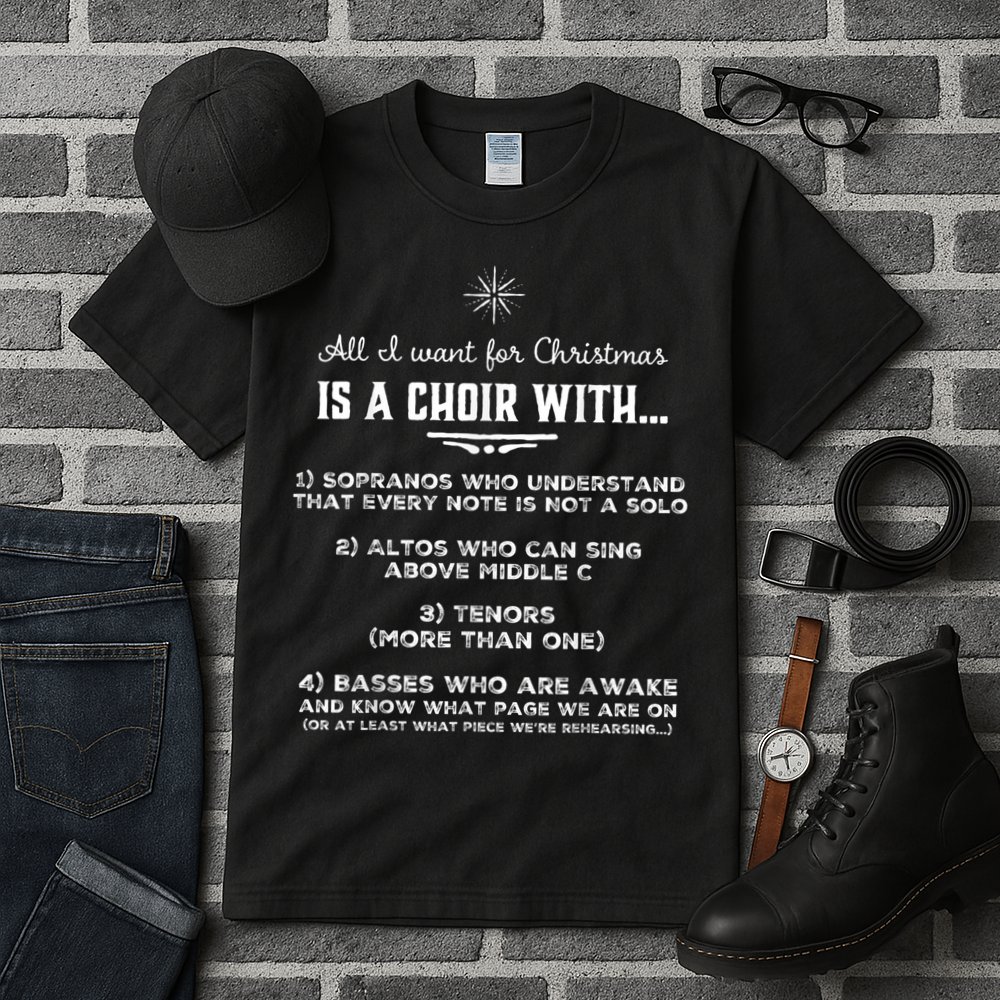 Funny Choir Director Design The Perfect Christmas! Tall T-Shirt