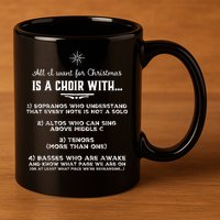 Funny Choir Director Design The Perfect Christmas! 11oz C Handle Ceramic Mug