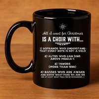 Funny Choir Director Design The Perfect Christmas! 11oz C Handle Ceramic Mug