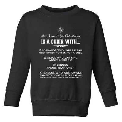 Funny Choir Director Design The Perfect Christmas! Toddler Sweatshirt