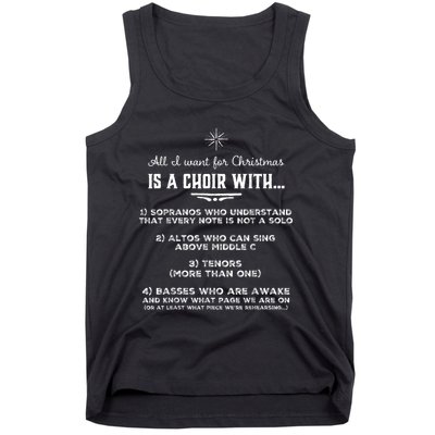 Funny Choir Director Design The Perfect Christmas! Tank Top