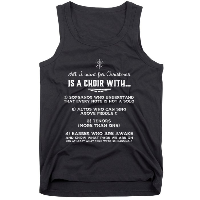 Funny Choir Director Design The Perfect Christmas! Tank Top