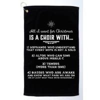 Funny Choir Director Design The Perfect Christmas! Golf Towel