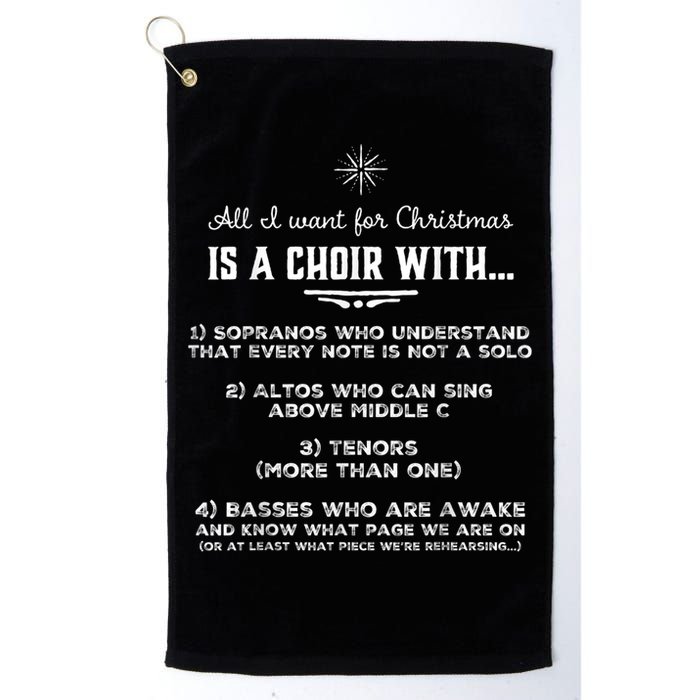Funny Choir Director Design The Perfect Christmas! Golf Towel
