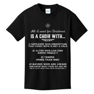 Funny Choir Director Design The Perfect Christmas! Kids T-Shirt