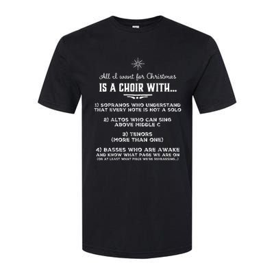 Funny Choir Director Design The Perfect Christmas! Softstyle® CVC T-Shirt