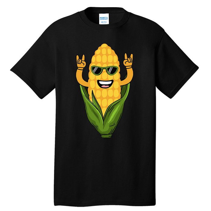 Funny Corn Design For Sweet Corn On The Cob Lovers Tall T-Shirt