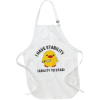Funny Cute Duck Funny I Have Stability Ability To Stab Apron