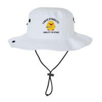 Funny Cute Duck Funny I Have Stability Ability To Stab Bucket Hat