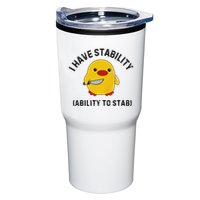 Funny Cute Duck Funny I Have Stability Ability To Stab Tumbler