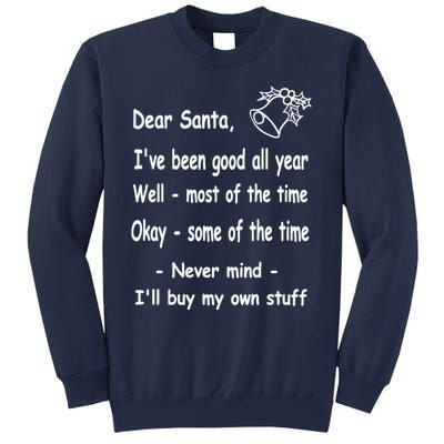 Funny Christmas Dear Santa Letter Sweatshirt